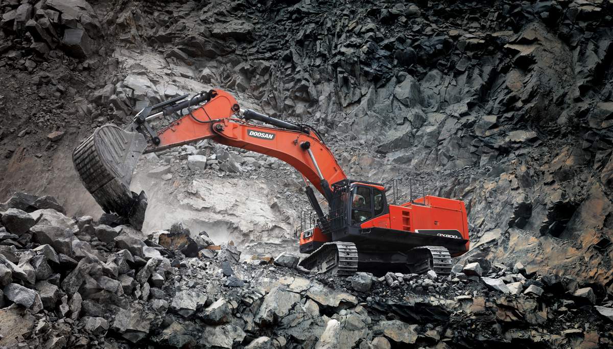 Doosan выпускает самый большой и мощный экскаватор для горнодобывающей промышленности и строительства