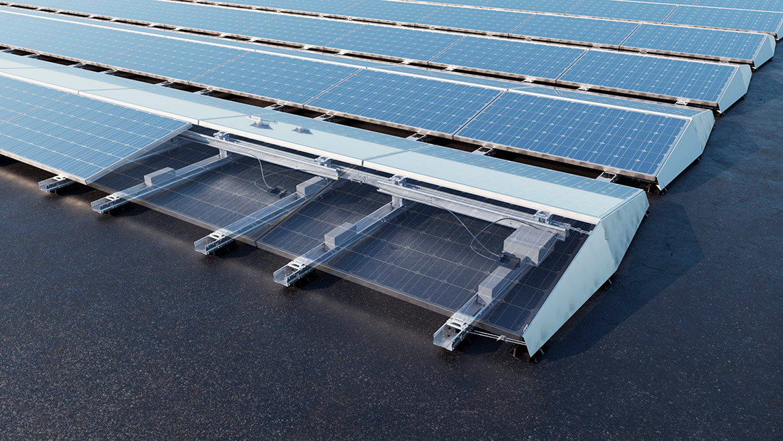 Голландська компанія Esdec розробила інноваційну монтажну систему Flatfix Wave для сонячних панелей