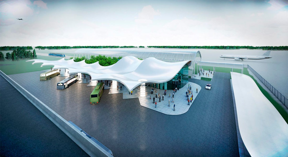 Футуристический проект автостанции разработали для аэропорта Борисполь