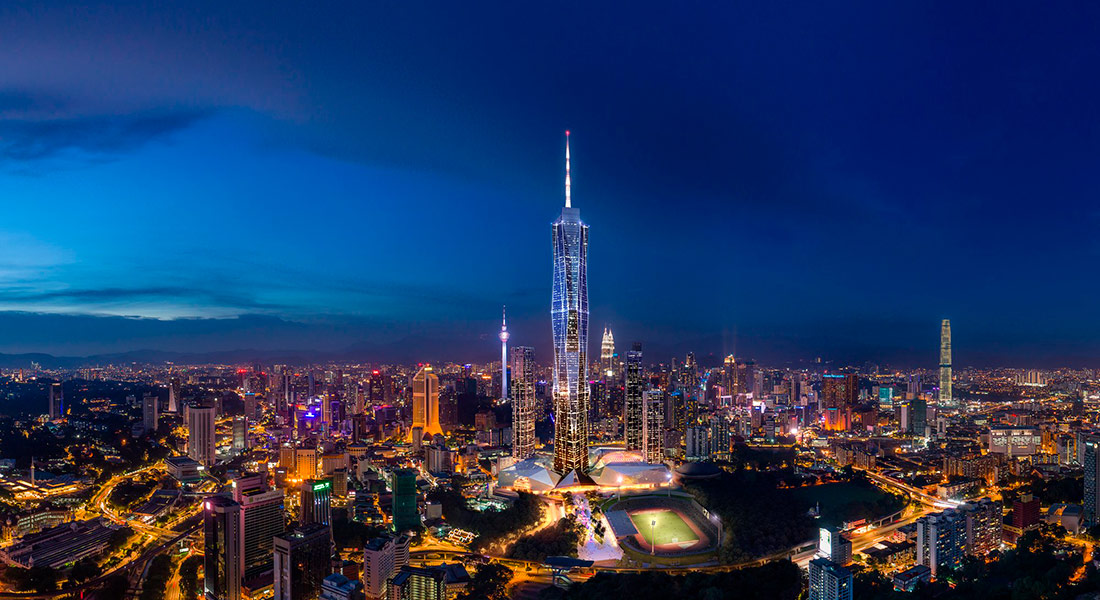 У Куала-Лумпурі завершується будівництво другої за висотою вежі у світі