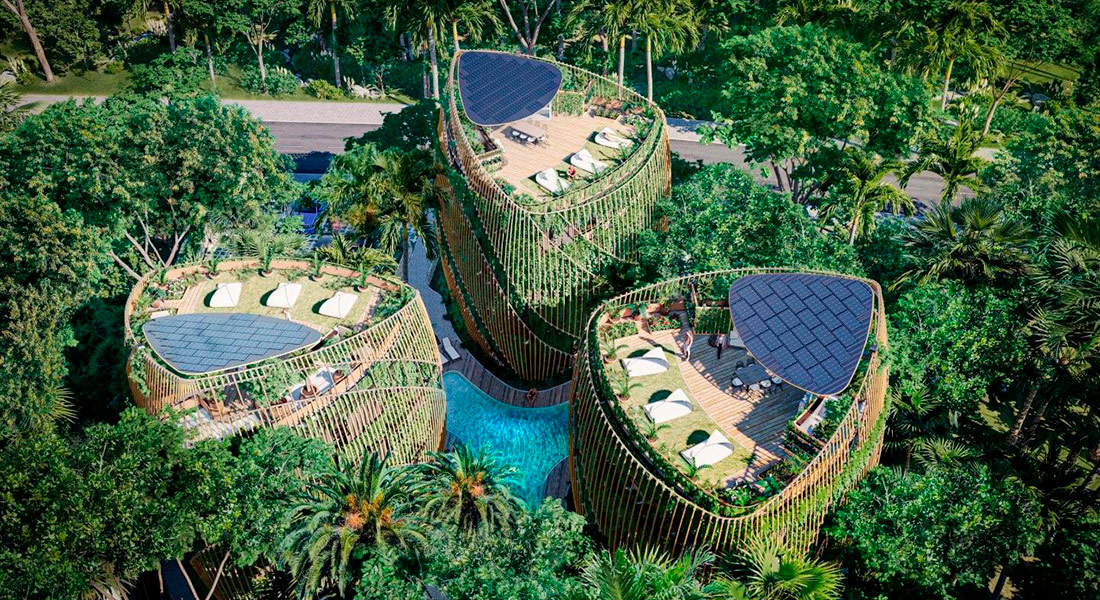 Архитектура будущего: мексиканские архитекторы разработали пятиэтажные «зеленые» дома с инновационной структурой