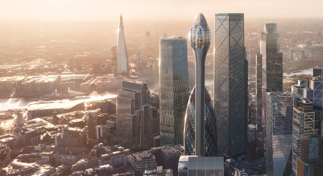 Новости архитектуры: в Лондоне не разрешили строить «башню-тюльпан» из-за негативного влияния на архитектуру