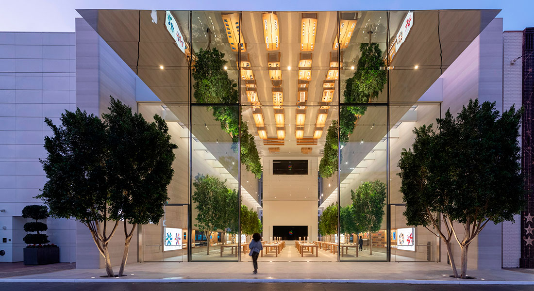 Foster + Partners спроектировали новый Apple Store в Лос-Анджелесе