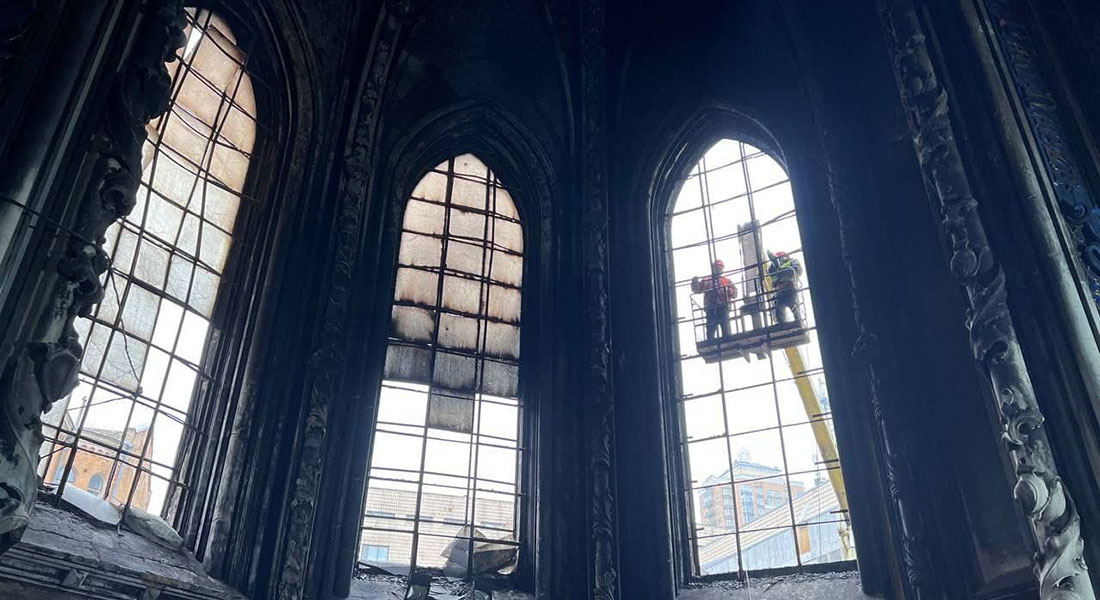 В Киеве реставрируют Костел Святого Николая по немецкой технологии