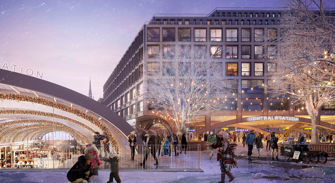 Новини архітектури: Foster+Partners представили проєкт нового Центрального вокзалу Стокгольма
