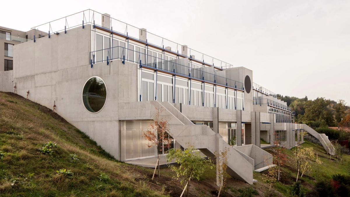 Buchner Brundler Architekten завершает строительство жилых домов в Швейцарии, украшая их яркими деталями