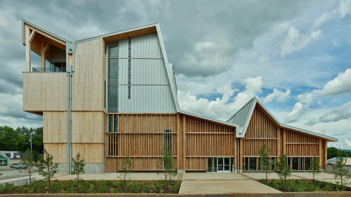 Grafton Architects завершило будівництво першої будівлі з масиву деревини для Університету Арканзасу