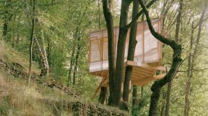 Дом на дереве в швейцарской долине: уединение, вдохновение и современная архитектура