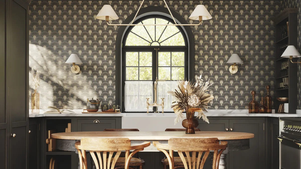 Шпалери на кухні: чи можна і як зробити правильно