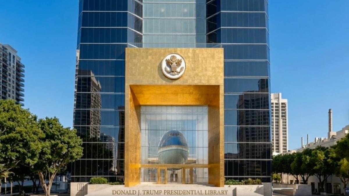 Президентська бібліотека по-американськи: Трамп показав дизайн хмарочоса в Майамі